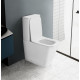 Унитаз компакт ABBER Rechteck AC1210TMW белый матовый, безободковый, смыв торнадо
