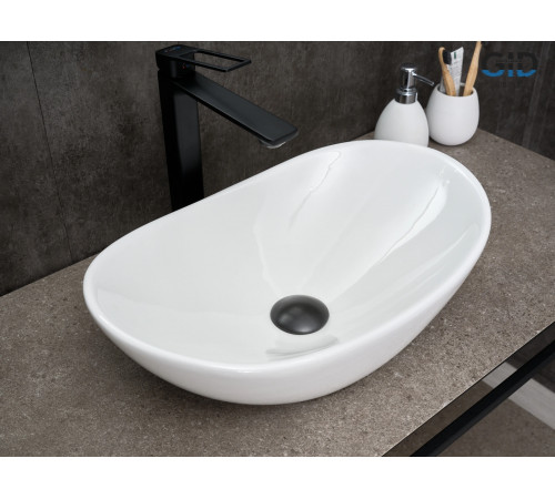 Раковина накладная Gid N9133 51201 белая 48x30.5x14.5