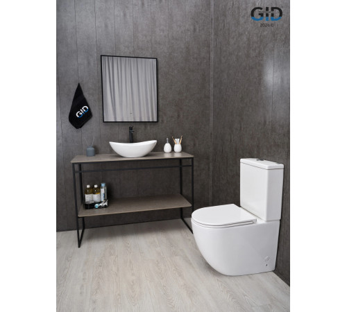 Раковина накладная Gid N9133 51201 белая 48x30.5x14.5