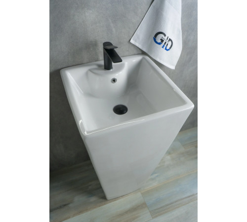 Раковина напольная Gid Nb145 81103 белая 46.5x46.5x81