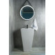 Раковина напольная Gid Nb145 81103 белая 46.5x46.5x81