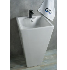 Раковина напольная Gid Nb145 81103 белая 46.5x46.5x81