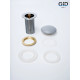 Клапан донный GID без перелива  Gmh100 74401K серый матовый 7x7x10