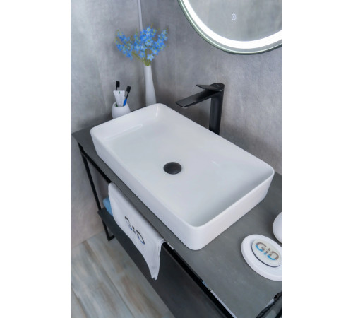 Раковина накладная Gid N9396 51140 белая 60x34x11