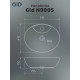 Раковина накладная Gid N9005 51206 белая 51x41x15