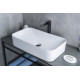 Раковина накладная Gid N9596 51199 белая 61x35x13