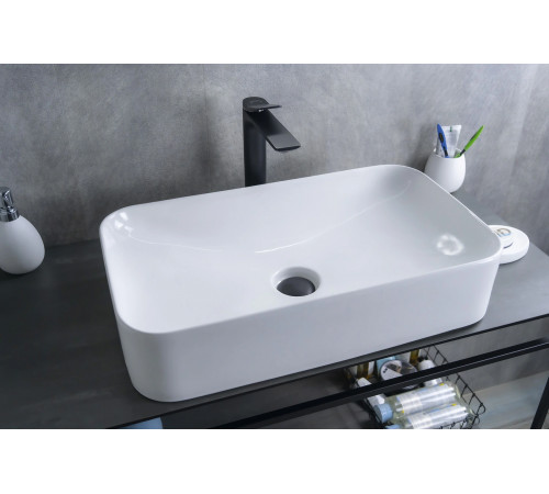 Раковина накладная Gid N9596 51199 белая 61x35x13