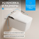 Унитаз-биде электронный ABBER Rechteck AC1215S подвесной белый
