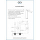 Смеситель GID для раковины (высокий) Anchel SS979-CH-D SS979CHD хром