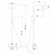 Стойка для душа ABBER Thermostat AF8516NGL с термостатом и изливом, никель