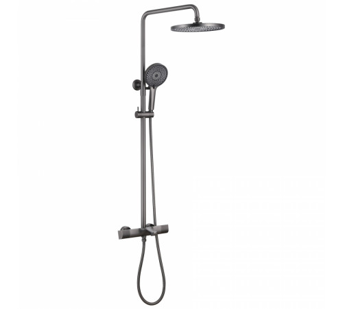 Стойка для душа ABBER Thermostat AF8516NGL с термостатом и изливом, никель