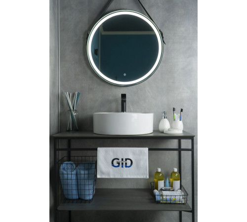 Раковина накладная Gid N9008b 51104 белая 46x46x16