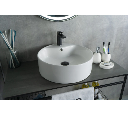 Раковина накладная Gid N9008b 51104 белая 46x46x16