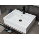 Раковина накладная Gid N9153 51215 белая 53x41x15