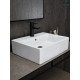 Раковина накладная Gid N9153 51215 белая 53x41x15
