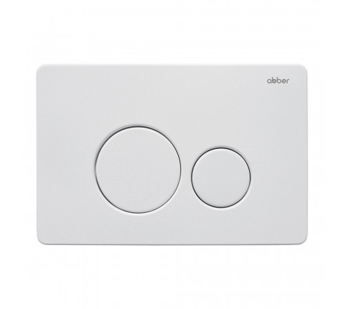 Унитаз подвесной ABBER Rechteck AC1201 белый с инсталляцией AC0105 и кнопкой AC0121MW белая матовая