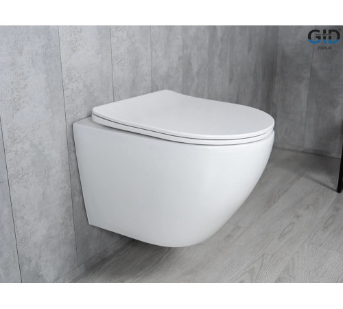 Подвесной унитаз GID Tornado Tr2122TF 62258Y белый 49x36x36