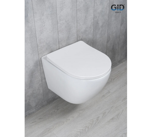 Подвесной унитаз GID Tornado Tr2122TF 62258Y белый 49x36x36