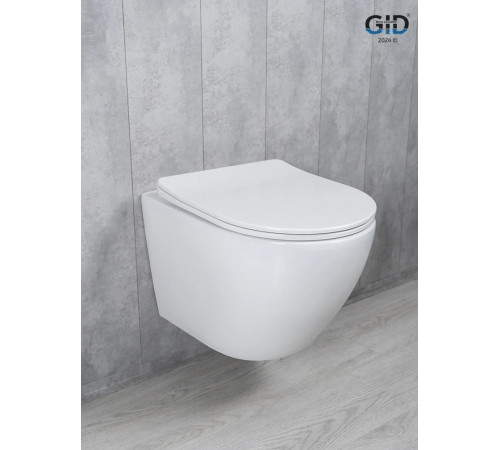 Подвесной унитаз GID Tornado Tr2122TF 62258Y белый 49x36x36