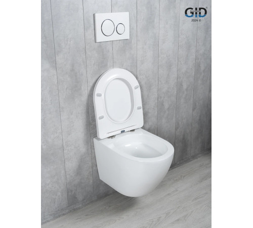 Подвесной унитаз GID Tornado Tr2122TF 62258Y белый 49x36x36