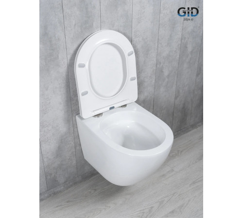 Подвесной унитаз GID Tornado Tr2122TF 62258Y белый 49x36x36