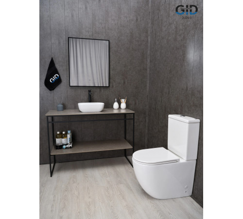 Раковина накладная Gid N1334 51237 белая 36x25x11.5