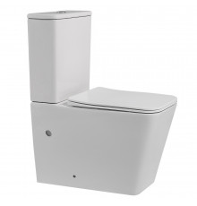 Унитаз компакт ABBER Rechteck AC1210 белый, безободковый