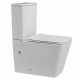 Унитаз компакт ABBER Rechteck AC1210 белый, безободковый