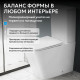 Унитаз компакт ABBER Rechteck AC1210 белый, безободковый