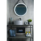 Раковина накладная Gid Gm969 53335 серая матовая 41x41x18