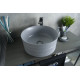 Раковина накладная Gid Gm969 53335 серая матовая 41x41x18