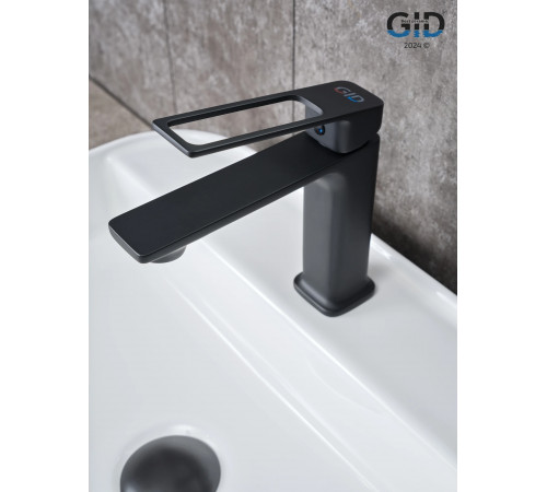 Смеситель GID для раковины Niagara L057-BM-K L057BMK черный матовый