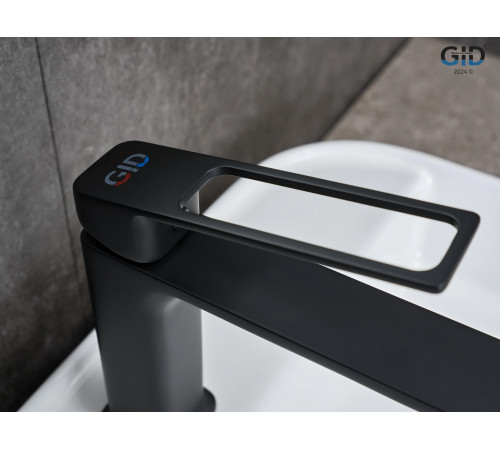 Смеситель GID для раковины Niagara L057-BM-K L057BMK черный матовый