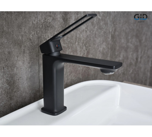 Смеситель GID для раковины Niagara L057-BM-K L057BMK черный матовый