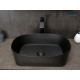 Раковина накладная Gid N9028bg 53380 черная графит 53x36x14