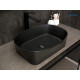 Раковина накладная Gid N9028bg 53380 черная графит 53x36x14