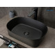 Раковина накладная Gid N9028bg 53380 черная графит 53x36x14