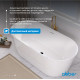 Ванна акриловая ABBER AB9209 белая