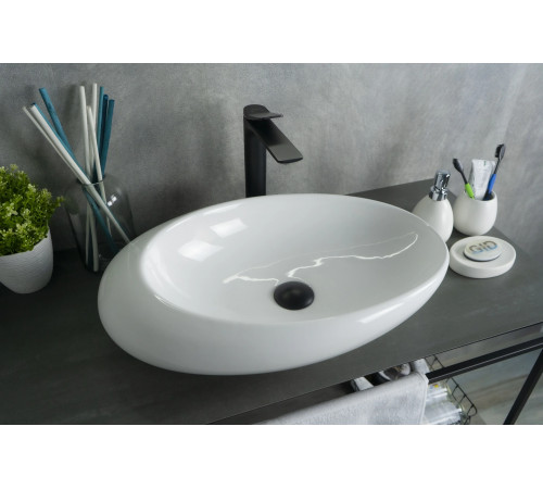 Раковина накладная Gid N9050 51167 белая 59x37x14