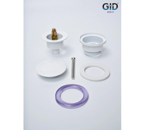 Клапан донный GID универсальный G-60W 76606K белый 7x7x10