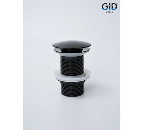 Клапан донный GID без перелива G-54BL 76601K черный глянцевый 7x7x10