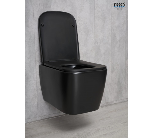 Подвесной унитаз GID Tr2140Bm 62255Y черный матовый 51x35x37.5