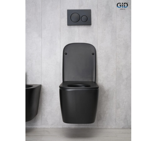 Подвесной унитаз GID Tr2140Bm 62255Y черный матовый 51x35x37.5