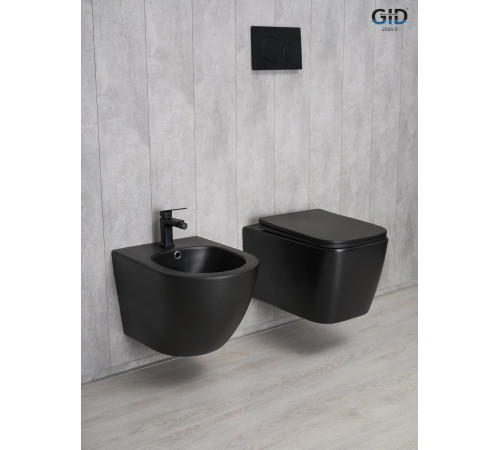 Подвесной унитаз GID Tr2140Bm 62255Y черный матовый 51x35x37.5