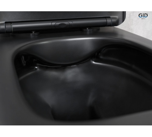 Подвесной унитаз GID Tr2140Bm 62255Y черный матовый 51x35x37.5