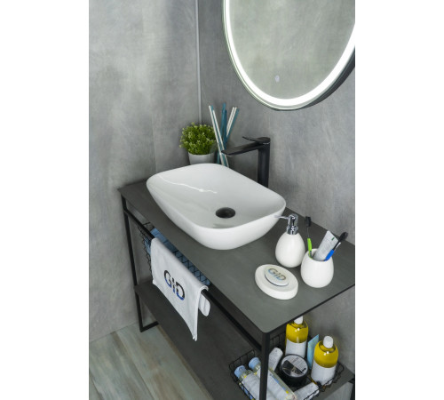 Раковина накладная Gid N9447 51157 белая 51x34x13