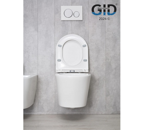 Подвесной унитаз GID Tr2130 62235Y белый 50x36x35