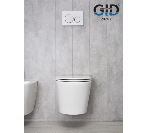 Подвесной унитаз GID Tr2130 62235Y белый 50x36x35