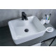 Раковина накладная Gid N9091 51176 белая 48x37x13