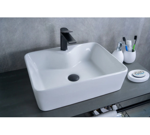 Раковина накладная Gid N9091 51176 белая 48x37x13